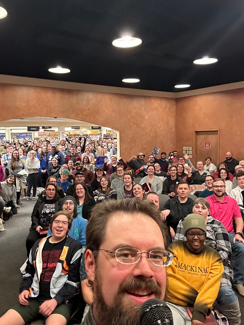 Schuler Books event in Grand Rapids, Michigan on October 15, 2024.