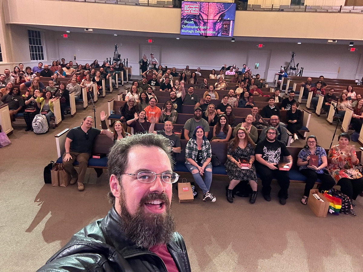 Signing hosted by San Marco Books, Christopher Paolini, October 18 2024