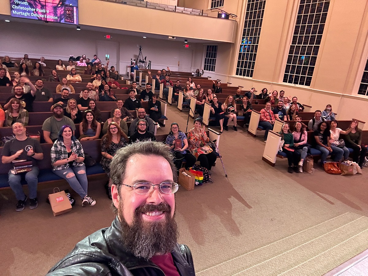 Signing hosted by San Marco Books, Christopher Paolini, October 18 2024